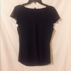 Black Silky Blouse.